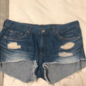 Rag and Bone Distressed Denim Shorts